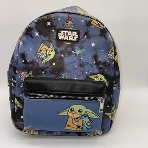 DISNEY Star Wars The Mandalorian Grogu Frog ICE CREAM Mini Backpack Bioworld